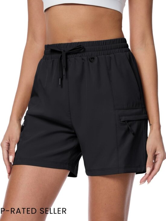 Pants - 5" Hiking Cargo Shorts Lightweight Quick Dry Athletic Casual Golf UPF 50+